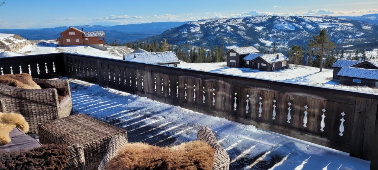 Wonderful Cabin With Amazing Mountain - View Lifjell Exterior photo
