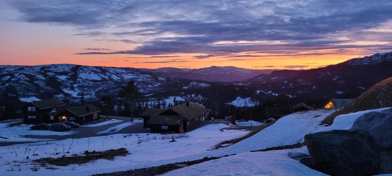 Wonderful Cabin With Amazing Mountain - View Lifjell Exterior photo